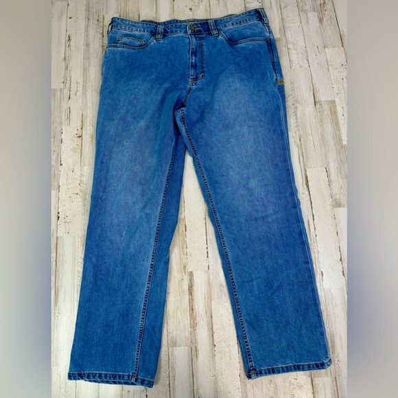 5.11 Tactical Jeans Mens 38x30 Blue Straight Leg Utility Workwear Denim - Picture 2 of 12